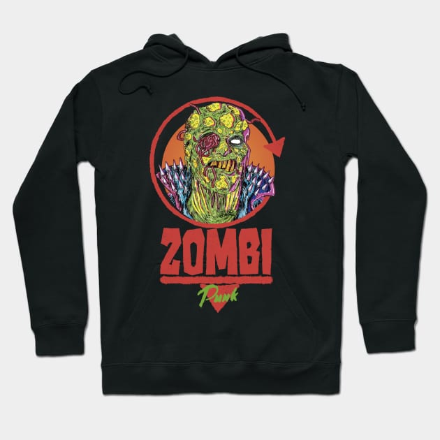 Zombi Punk Hoodie by mondopupo1983